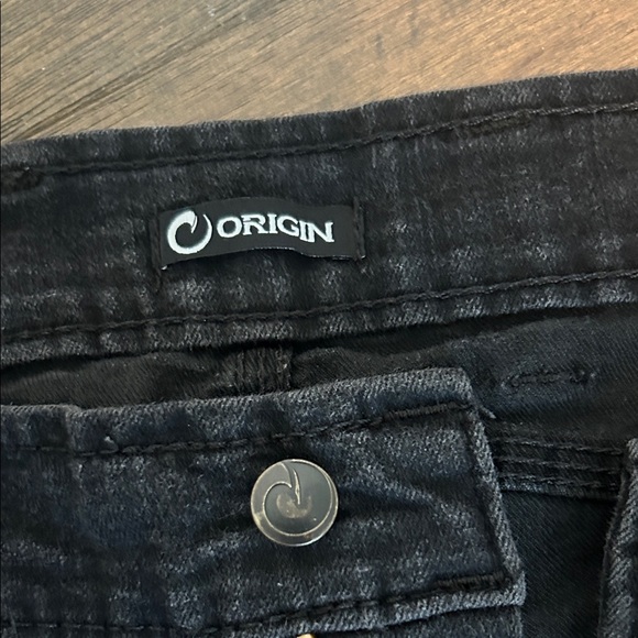 Men's Black Bootcut Jeans - Picture 2 of 4